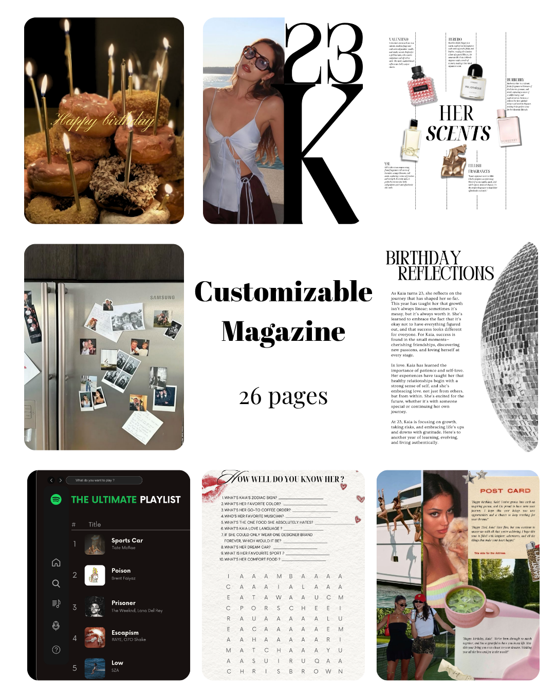 Birthday Magazine Template