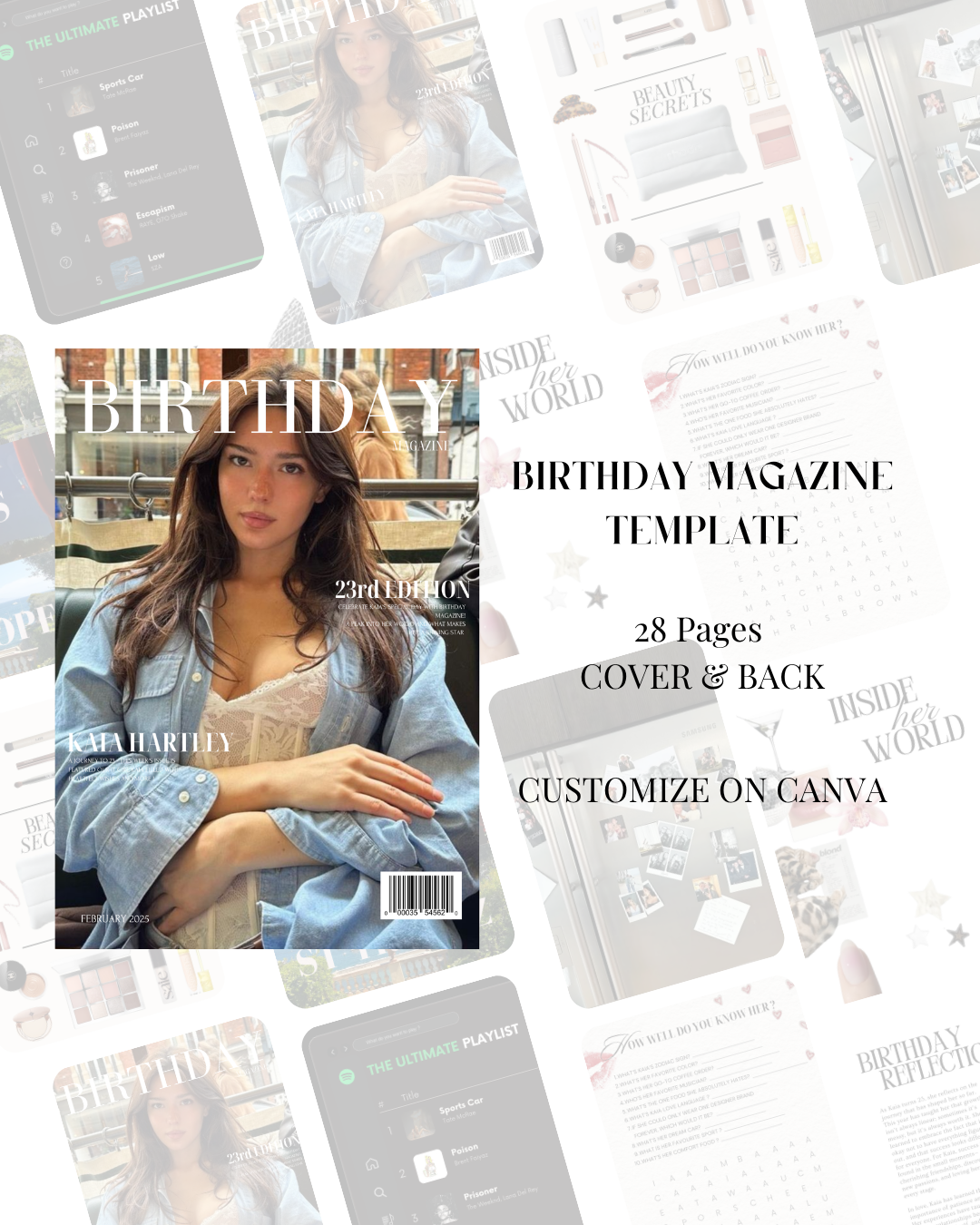 Birthday Magazine Template