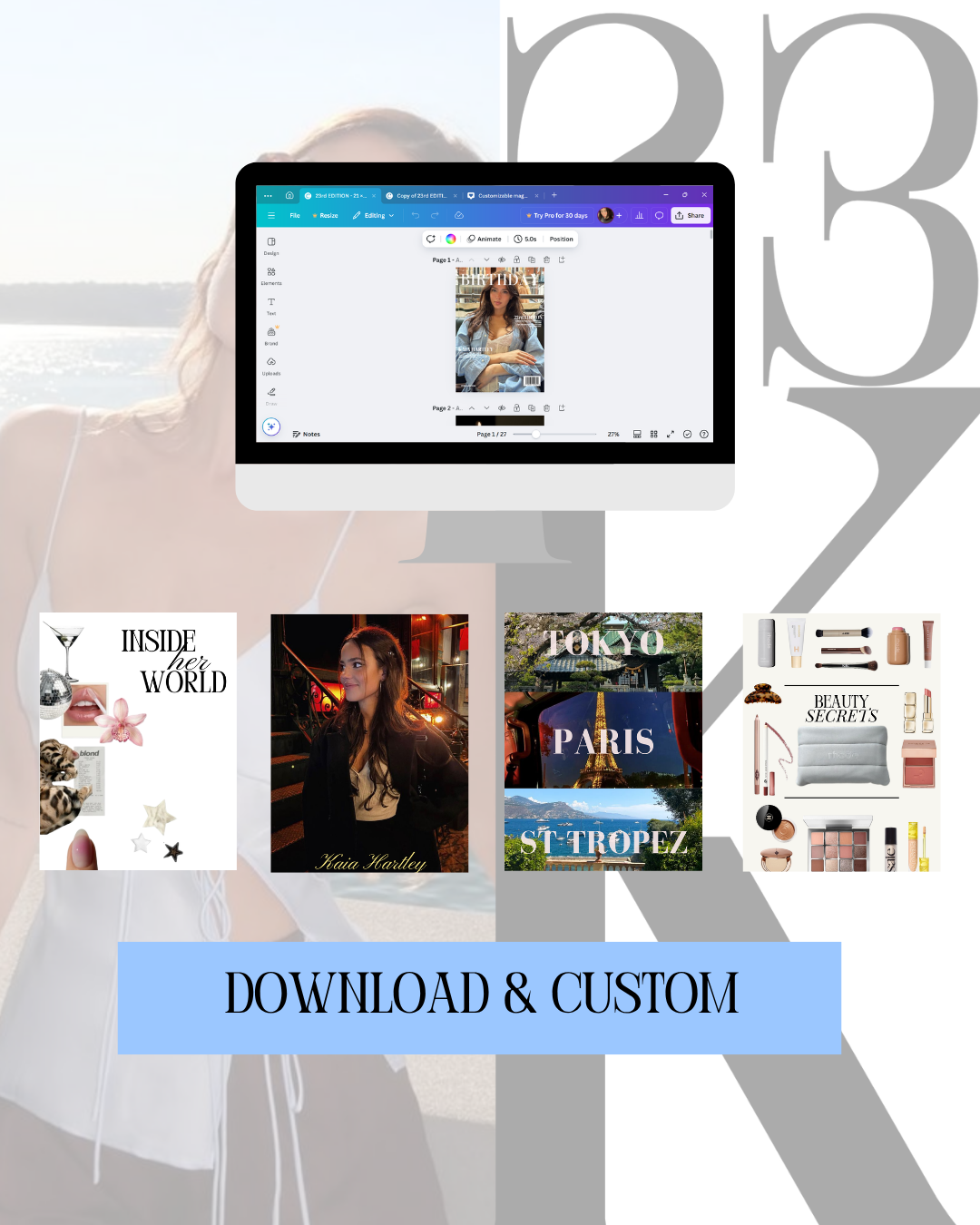 Birthday Magazine Template