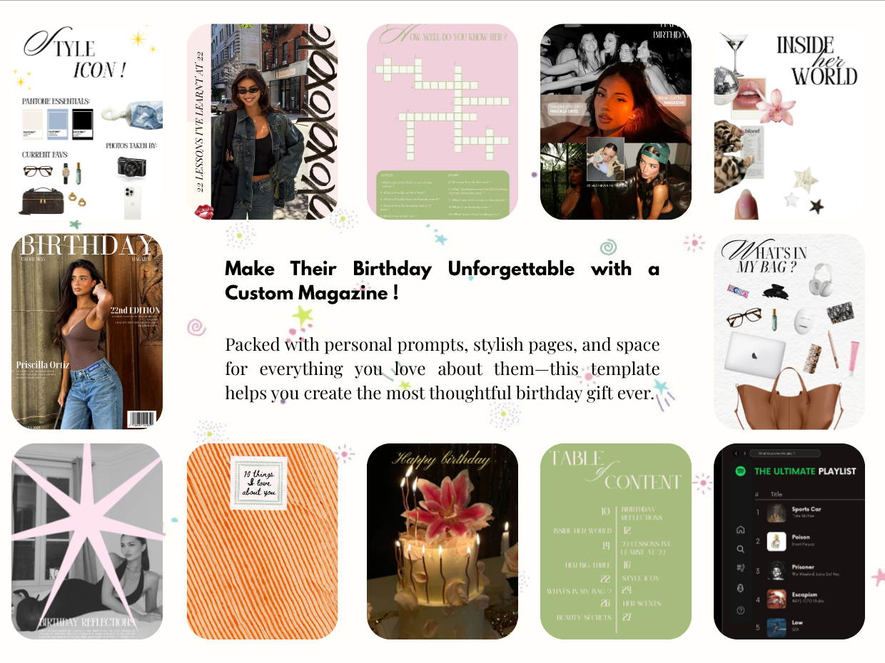 Birthday Magazine Template 2.0